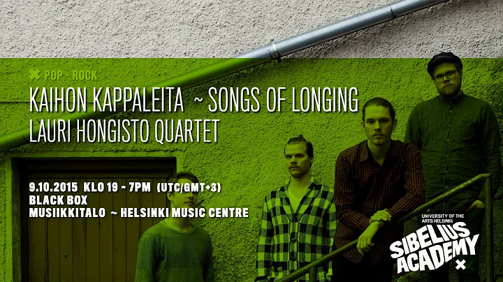 Lauri Hongisto Quartet by University of the ARTS H...