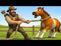 Oh no !Thief in the Farm! 😱 Every Animal is Gone! 🐎old macdonald🐄! Police Officer Saves the Day 👮♂️