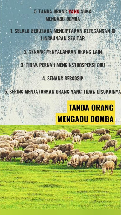 5 Sifat Orang mengadu Domba #shortsfund #videoshort #motivasihidup