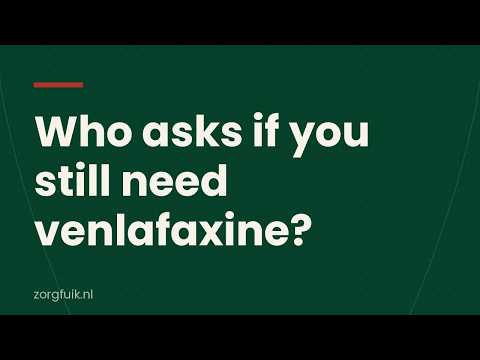 Venlafaxine: eight months on, and nobody's asked whether you still need it