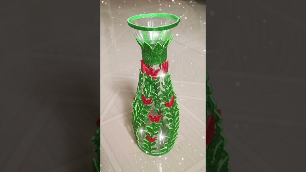 Tutorial for making home decor items by plastic bottles #handmadecrafts #artcraft  #easyhomedecore 