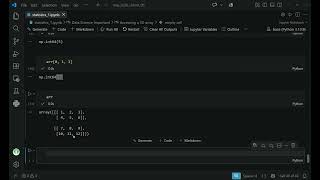 Numpy array and operation explored