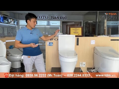 Video TDM.VN | Review bồn cầu 2 khối TOTO CS948DT8... - youtube