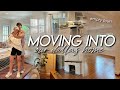 MOVING VLOG | empty house tour, unpacking, decorating, &amp; settling into our cozy Dallas home!