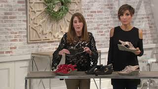 FLY London Leather Lace-Up Wedge Sandals - Ylfa on QVC