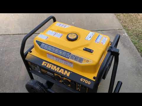 Firman 6700 Generator Unboxing - YouTube