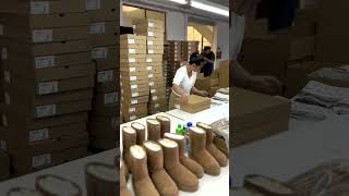 🔥 Wie viele Schneestiefel produziert die Fabrik pro Tag? Geschwindigkeit trifft Präzision! #shoes