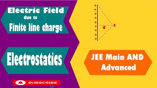 Electric field due to finite line charge | Electrostatics | JEE Main and Advanced