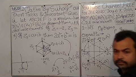 67f Day Lec 6 Complex Numbers Crash Course JEE Main Advanced 2020 Complete Maths in 60 Days
