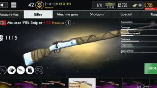 1 MINUTE OF MAUSER 98K SNIPER +15 ~ New Gun ~ World War Heroes screenshot 2