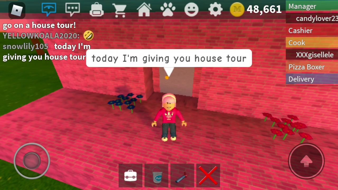 Roblox pizza place house tour YouTube