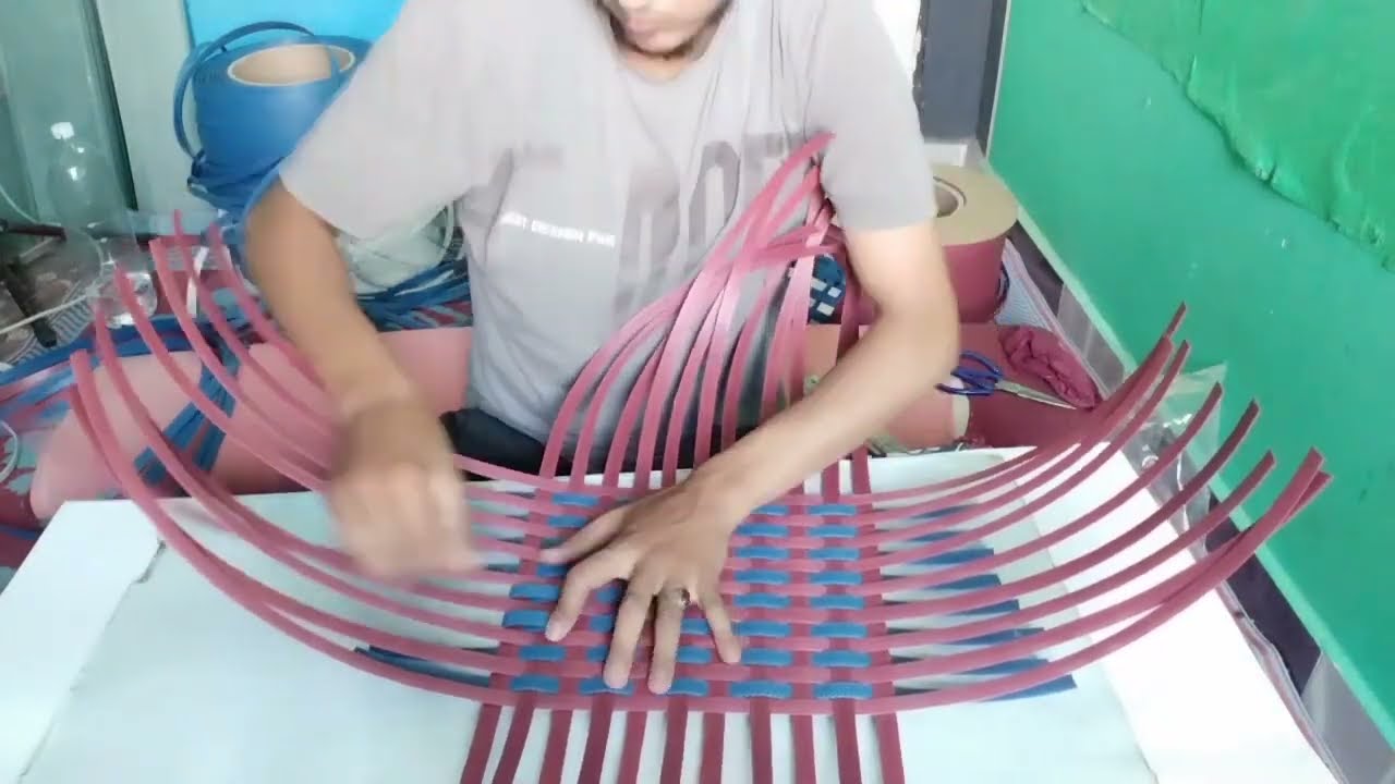 صناعة شنطه بقطع البلاستك. ((مشروع مربح جدا من البيت)) #حرف_ابداعية