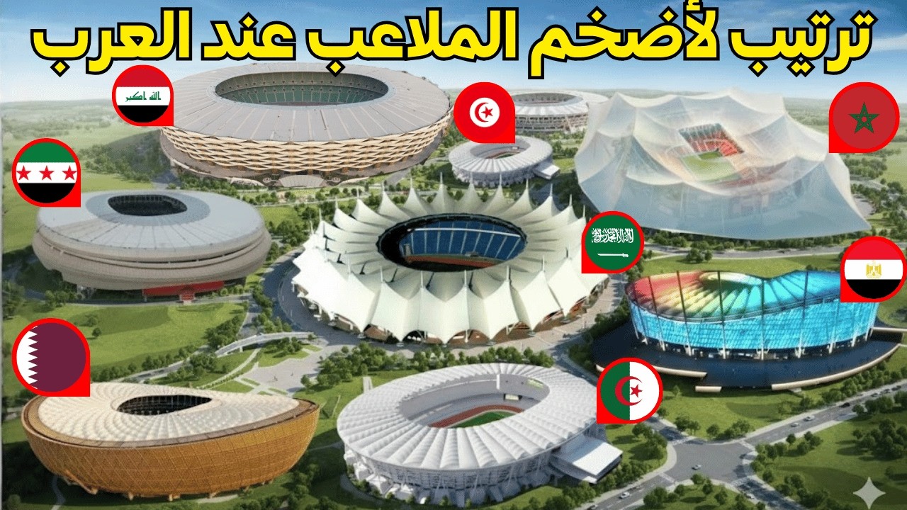Эксклюзивный рейтинг всех арабских стран по размеру стадиона в каждой стране на 2026 год | (Рейти...
