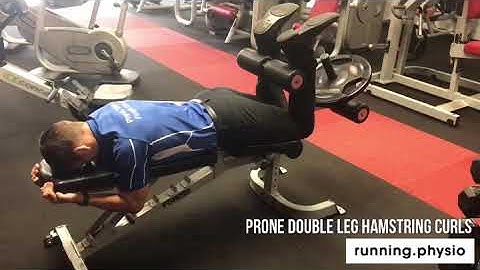 Prone double leg hamstring curls