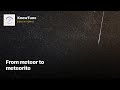 From meteor to meteorite | #Shorts