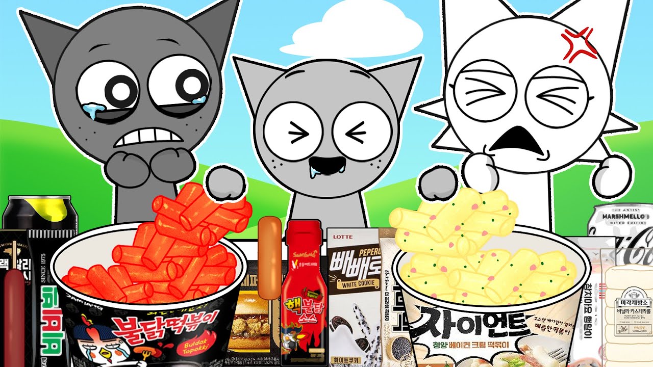 Incredibox Sprunki - Gray vs Wenda Convenience Store GRAY WHITE MUKBANG | ASMR | Animation