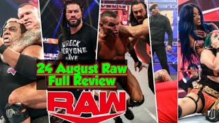 Wwe raw highlights 24 august 2020 ~ monday night 24/8/20 -