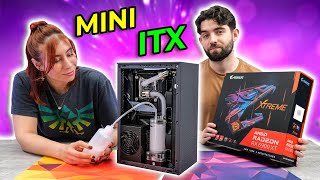 Mini ITX Watercooled PC Build Challenge! - Meshroom S