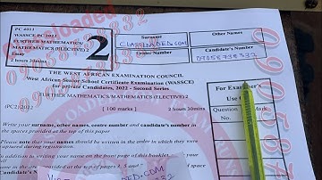 2023 WAEC GCE 1st Series FURTHER Maths QUESTIONS AND ANSWERS | How To Get 2023 Waec Gce Expo Runs