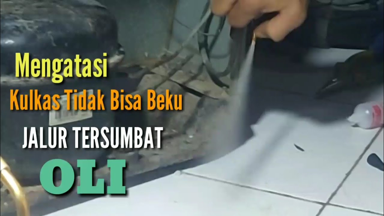 Cara Memperbaiki kulkas tidak bisa beku + mampet oli YouTube