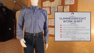 Summerweight Work Shirt Product Video M186T