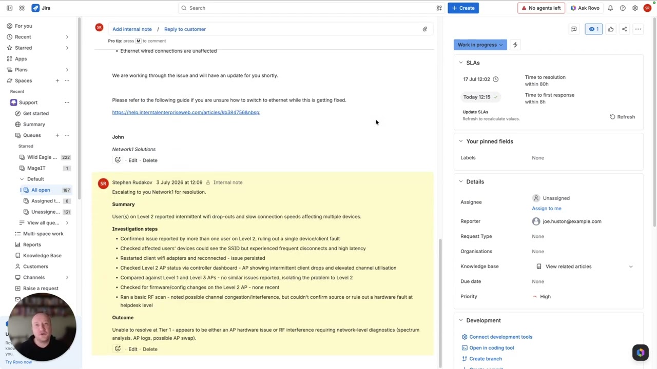 Jira to Halo rich text comment sync