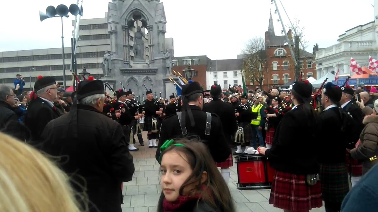 Pipe Bands Amazing Grace at Tomás MacCurtáin Commemoration YouTube