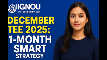IGNOU TEE DEC 2025 Exam Strategy: Guaranteed 80% Score With This 30-Day Plan#ignou #ignouassignment