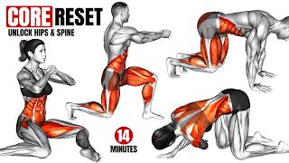14 Min Deep Core And Mobility Flow At Home | Fix Tight Hips, Improve Posture And Spine Health