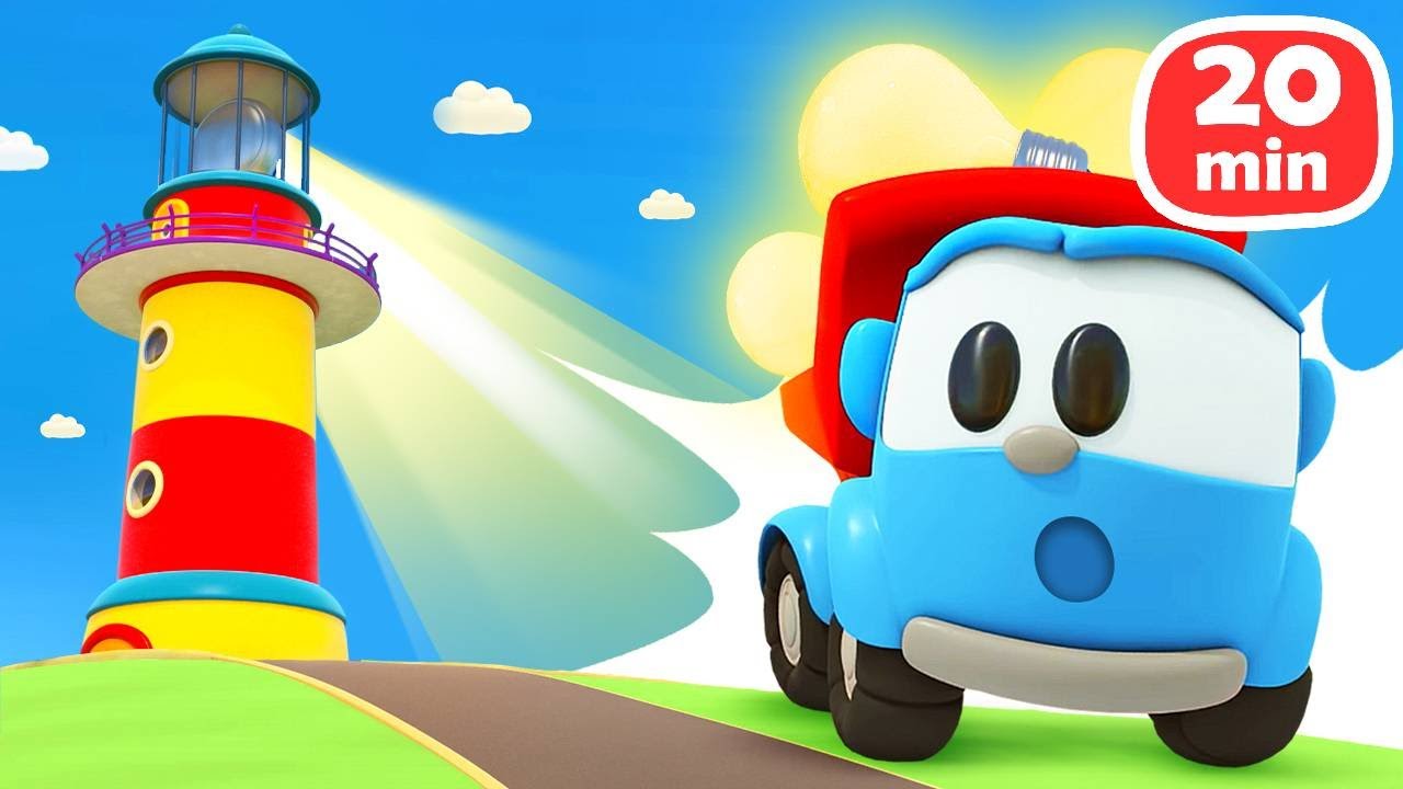 Leo der Lastwagen und tolle Bauabenteuer. Freundliche Cartoons mit tollen Autos