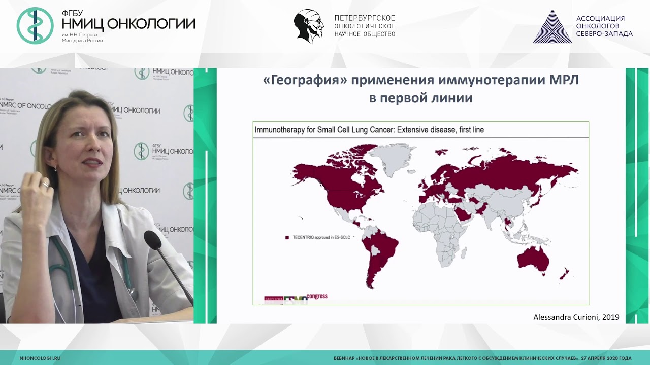 Мелкоклеточный рак легкого (МРЛ) - клинические рекомендации сегодня ...