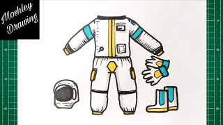 How To Draw An Astronaut Spacesuit