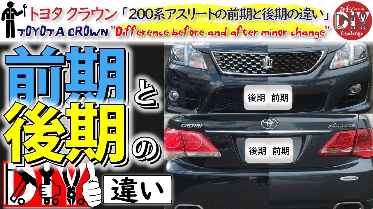200系クラウンアスリート前期 What's the difference between the early and late 2020 Crown