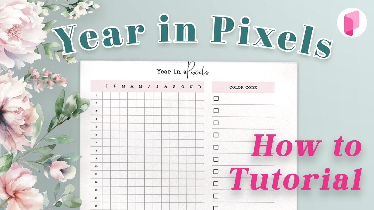 How to make a Year in Pixels Planner - YouTube how-to-make-a-year-in-pixels-planner-youtube