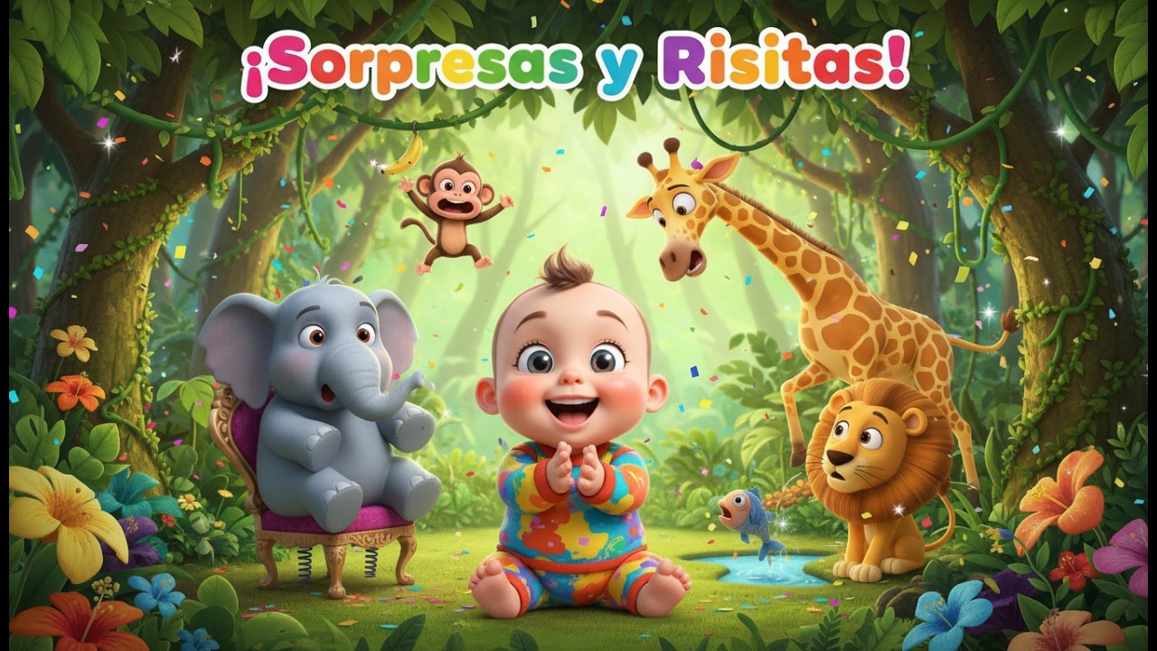 смешные джунгли 🦁🤪🌴 | весёлый мультфильм для детей и забавные животные