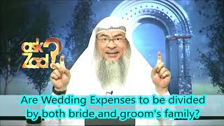 Are Wedding expenses to be divided by both Bride