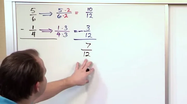 Lesson 10 - Subtracting Fractions With Unlike Denominators, Part 2 (5th Grade Math)
