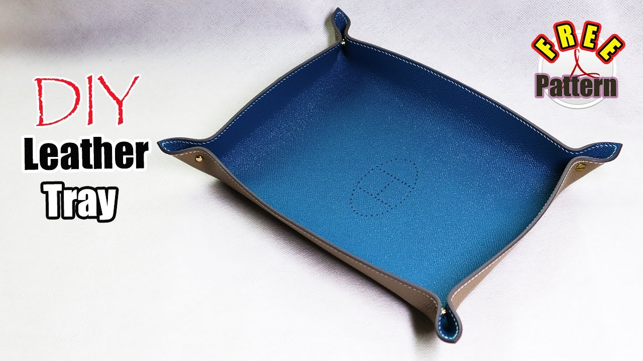hermes leather tray