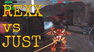 War Robots - REXX vs JUST | Intense Battle