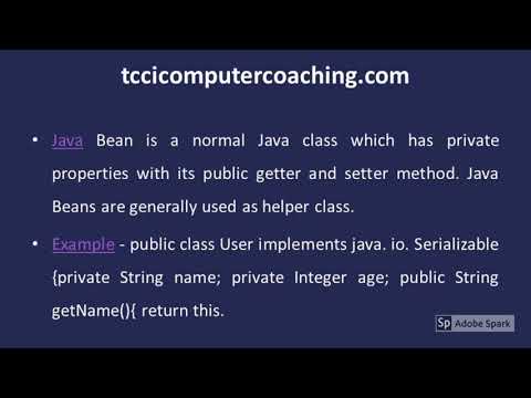 What is Java Bean in Java