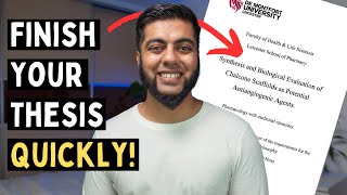 How To FINISH A PhD Thesis Quickly | 3 Tips To Beat Writers Block