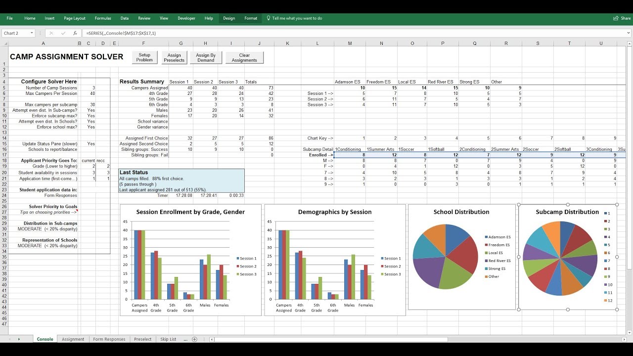 Custom solver built in Excel solves large, complex problem - YouTube