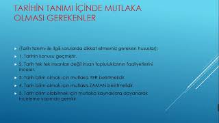 9.Sınıf Tarih Ders notları 1. Ünite