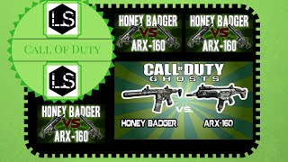 ARX-160 VS Honey Badger (CoD Ghosts Weapon Gameplay)