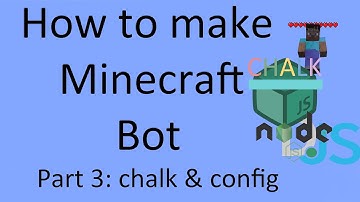 How To Make Minecraft Bot Using Mineflayer + Nodejs + Djs + chalk- Pt 3 Chalk & Config