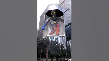 Superhero jump thru led screen to save earth~!#ledscreen #leddisplay #led3d #3d #3dgames #xr #led