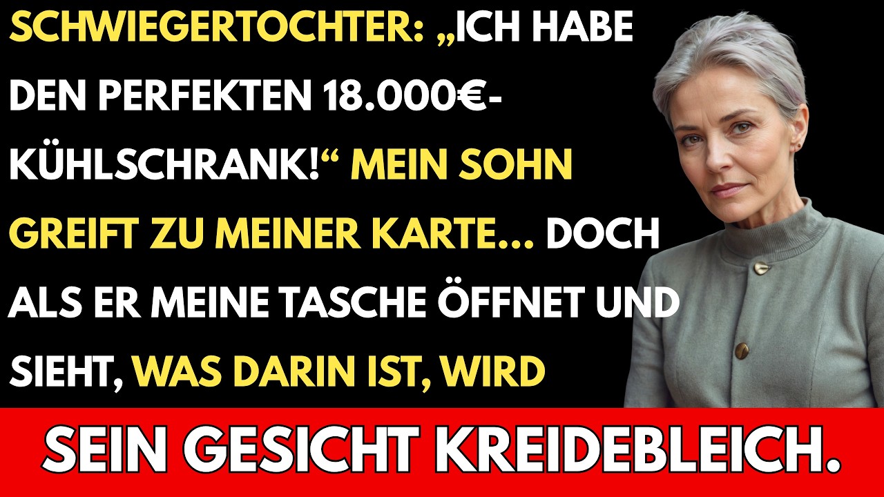 Ich stand in diesem Küchenstudio und sah zu, wie meine Schwiegertochter Isabelle vor einem fünfzehntausend Euro teuren Kühlschrank mit eingebautem Tablet stand, als wäre er ein...