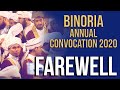 Binoria annual convocation 2020  khatmebukhari  student farewell