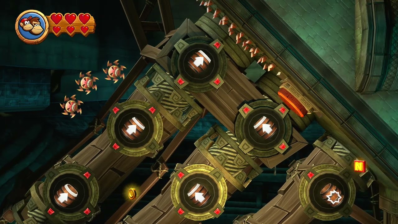 Switch | Donkey Kong Country Returns HD | 3-2 Button Bash | Gameplay