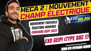 [TERM SPÉ PHYSIQUE] MÉCANIQUE MOUVEMENT PARTICULE CORRECTION GEIPI POLYTECH 2022  (EXO TYPE BAC) screenshot 5